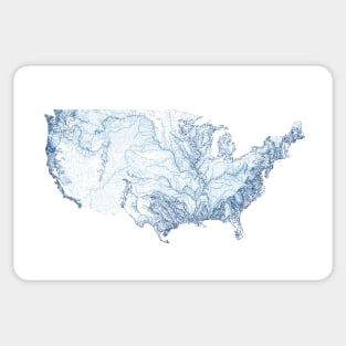 US rivers Sticker